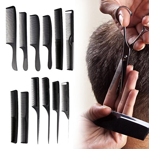 Barber Accessories Comb 12 PCS Professional Styling Comb Set Salon Hair Styling Hairdressing Barbers Comb Set for All Hair Types and Styles Curly Hair Brush Barber Accessories Comb 12 PCS Professional Styling Comb Set Salon Hair Styling Hairdressing Barbers Comb Set for All Hair Types and Styles Curly Hair Brush