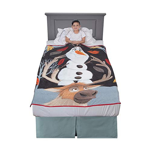 Franco Kids Bedding Soft Plush Microfiber Throw, 46" x 60", Disney Frozen 2 Olaf