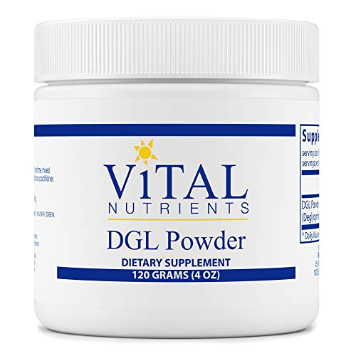 Vital Nutrients - DGL Powder - Licorice Extract to Support Healthy Stomach Lining and Digestive Tract - Gluten Free - Vegetarian - 120 Grams per Bottle