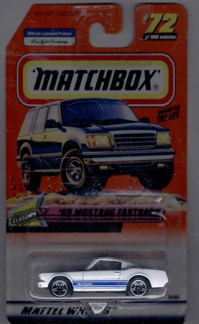 Matchbox 1999-72 of 100 Series 15 Classics '65 Mustang Fastback 1:64 Scale