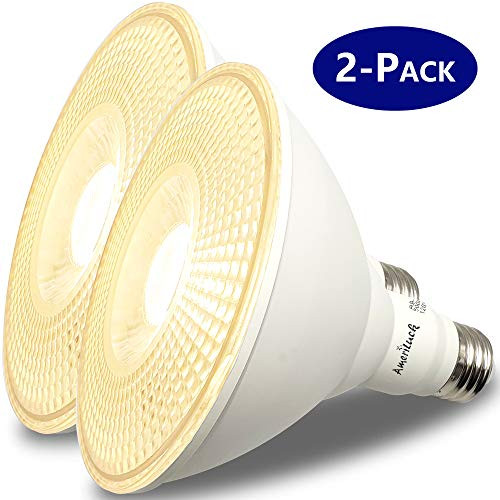 AmeriLuck Dimmable Outdoor PAR38 LED Flood Light Bulb, 100W Equiv. 1050 Lumens 13W (3000K | Warm White, 2 Pack) AmeriLuck Dimmable Outdoor PAR38 LED Flood Light Bulb, 100W Equiv. 1050 Lumens 13W (3000K | Warm White, 2 Pack)