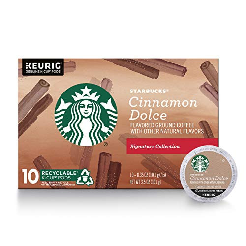 Starbucks Flavored K-Cup Coffee Pods Cinnamon Dolce for Keurig Brewers 1 box (10 pods) Starbucks Flavored K-Cup Coffee Pods Cinnamon Dolce for Keurig Brewers 1 box (10 pods)