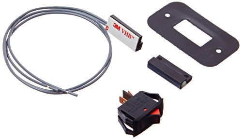 Kwikee 905325000 Black Small Rectangular Magnetic Door Switch and Power Switch