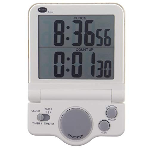 Brannan Jumbo Display Dual Timer and Clock - an Ideal Timer for The Kitchen