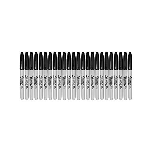 Sharpie Fine Point Permanent Markers, 24 Markers (2 X Box's of 12), Black (30001) (3 Pack, black)