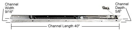 C.R. LAURENCE FA3910 CRL 40" Window Channel Balance; 3910 or 39A