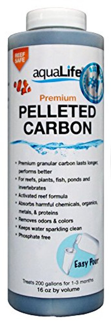 Aquarium Life Support Systems Premium Pelleted 16oz Easy Pour Carbon by AquaLife