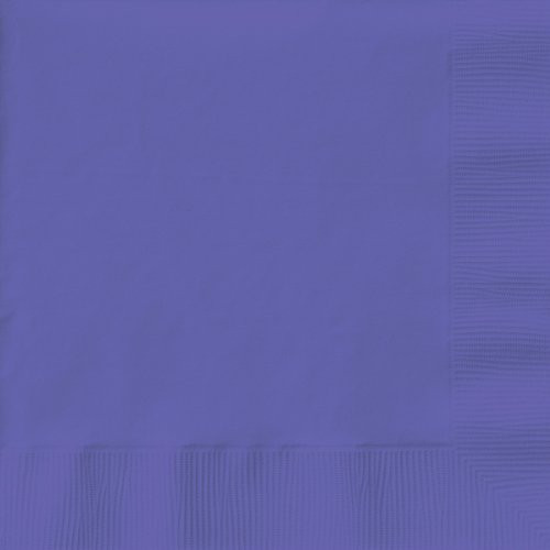 Creative Converting 139371154 Purple 2 Ply Beverage Napkins