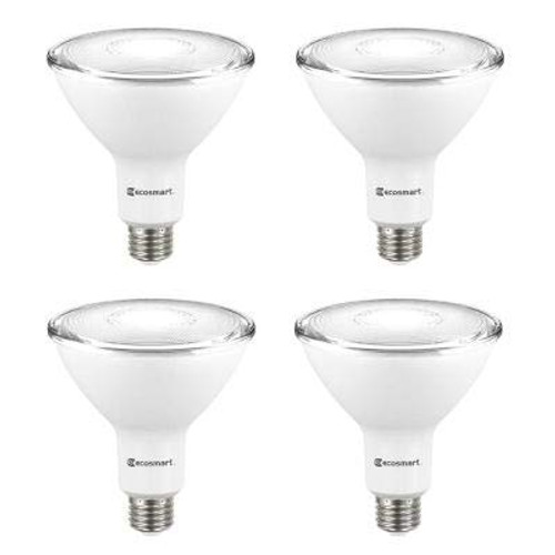 EcoSmart 90-Watt Equivalent PAR38 Non-Dimmable Flood LED Light Bulb Bright White (4-Pack) EcoSmart 90-Watt Equivalent PAR38 Non-Dimmable Flood LED Light Bulb Bright White (4-Pack)