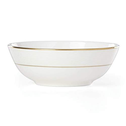 Lenox Opal innocence Stripe Gold Place Setting Bowl, 0.55 LB, White