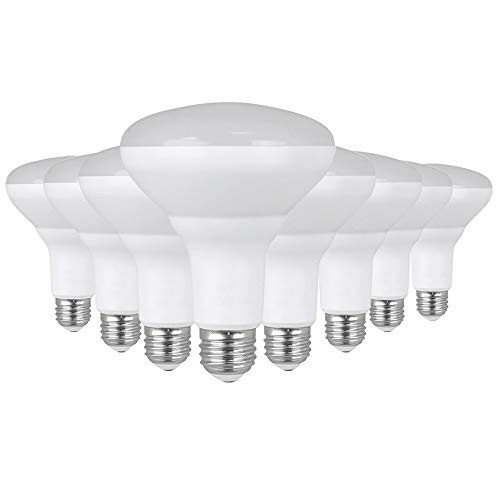 Feit Electric BR30DM841/10KLED/2/4 65W Equivalent Full Range Dimmable, Indoor Flood Recessed Cans, UL Listed LED BR30 Reflector Light Bulb 8-Pack, 5"H x 3.75"D, 4100K Cool White, 8 Piece