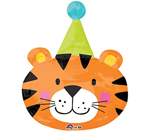 Burton & Burton Circus Tiger Foil/Mylar Balloon, 24"