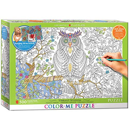 EuroGraphics Vibrant Wisdom Color Me Puzzle (500 Piece)