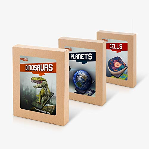 brainSTEM Planets, Dinosaurs, & Cells 4D Augmented Reality Flash Cards | Interactive STEM Learning for Children Ages 4+ | Explorers Bundle 47 Cards brainSTEM Planets, Dinosaurs, & Cells 4D Augmented Reality Flash Cards | Interactive STEM Learning for Children Ages 4+ | Explorers Bundle 47 Cards