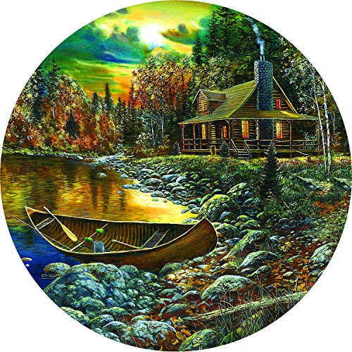 Fall Cabin 500 pc Jigsaw Puzzle by SUNSOUT INC