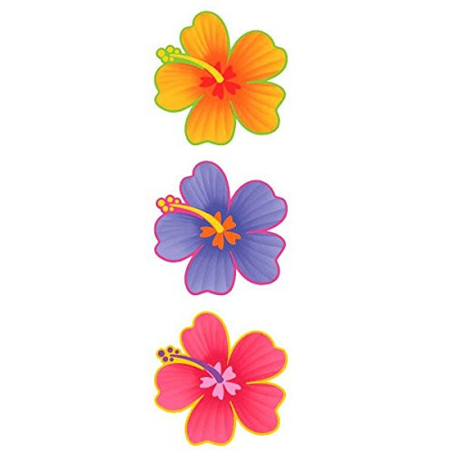 Amscan Hibiscus Party Flowers Cutout, 13" x 12 7/8"