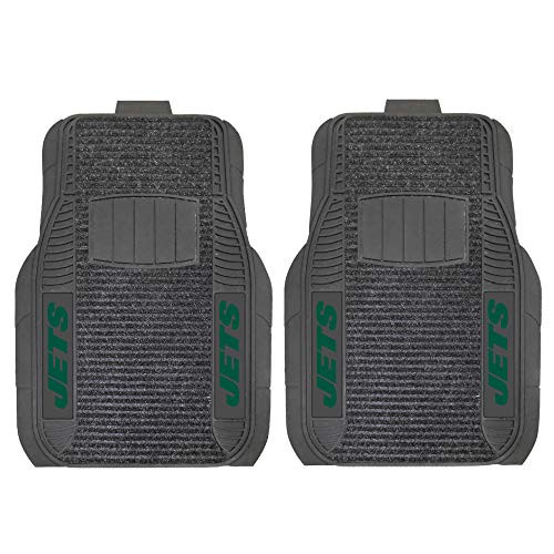 FANMATS NFL New York Jets Nylon Face Deluxe Car Mat FANMATS NFL New York Jets Nylon Face Deluxe Car Mat