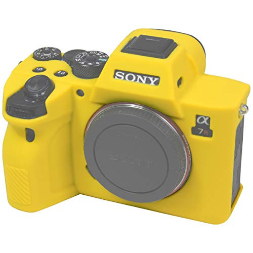 Easy Hood Case for Sony Alpha 7R IV A7R IV A7RIV A7RM4 ILCE-7RM4 Digital Camera, Anti-Scratch Soft Silicone Rubber Protective Cover Protector Skin (Yellow)