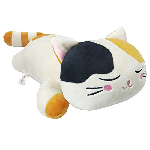 UNIBINGO 21.6 Calico Cat Plush Pillow Kitten Stuffed Animal Body Pet Pillow, Very Soft Large Kitty Hugging Sleeping Pillow