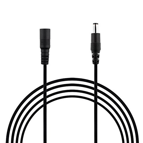 SIM&NAT 20AWG 10Ft 2.1mm x 5.5mm Male to Female DC Extension Wire Power Jack Adapter Barrel Plug Cable, Extension Wire for CCTV Security Camera, DVR, HDVD, LED Strip Light, Low Voltage Application 