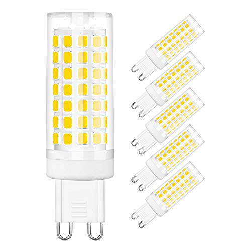 SumVibe G9 LED Bulb, 6W G9 LED, 60W G9 Halogen Bulb Equivalent, Daylight White 6000K, Non-Dimmable G9 Bulb, AC110-130V, 6-Pack SumVibe G9 LED Bulb, 6W G9 LED, 60W G9 Halogen Bulb Equivalent, Daylight White 6000K, Non-Dimmable G9 Bulb, AC110-130V, 6-Pack