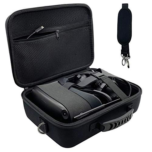 Oculus Quest Case Hard Travel Carrying Case for Oculus Quest VR Gaming Headset and Controller Accessories VR Protective Storage Case with Shoulder Strap