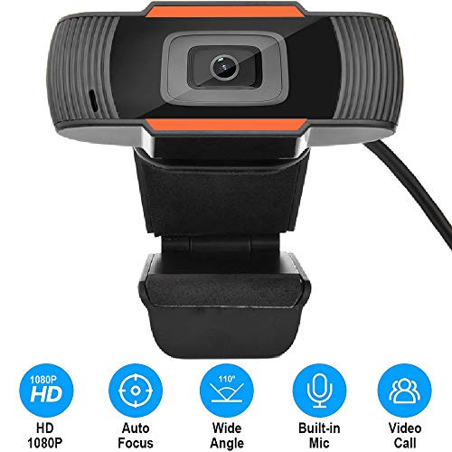 SeoJack HD1080P Webcam with Microphone, Fast autofocus Webcam USB Computer Camera Live Streaming Web Streaming Camera for Video Calling Recording Video Conference Business Online Teaching Gaming