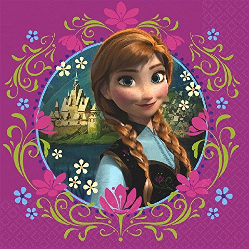 Disney Frozen Luncheon Napkins Birthday Party Tableware Supply (16 Pack), Multi Color, 6.5" x 6.5". Disney Frozen Luncheon Napkins Birthday Party Tableware Supply (16 Pack), Multi Color, 6.5" x 6.5".