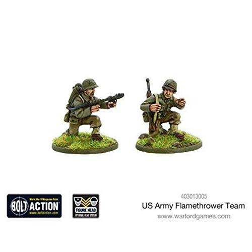 Bolt Action Warlord Games, US Army Flamethrower Team, Wargaming Miniatures