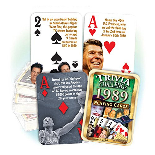 Flickback Media 1989 Trivia Playing Cards: Birthday