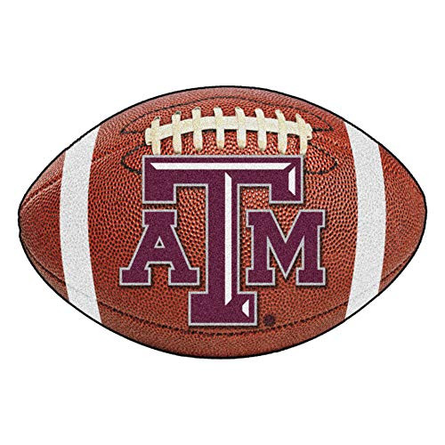 FANMATS NCAA Texas A&M University Aggies Nylon Face Football Rug FANMATS NCAA Texas A&M University Aggies Nylon Face Football Rug