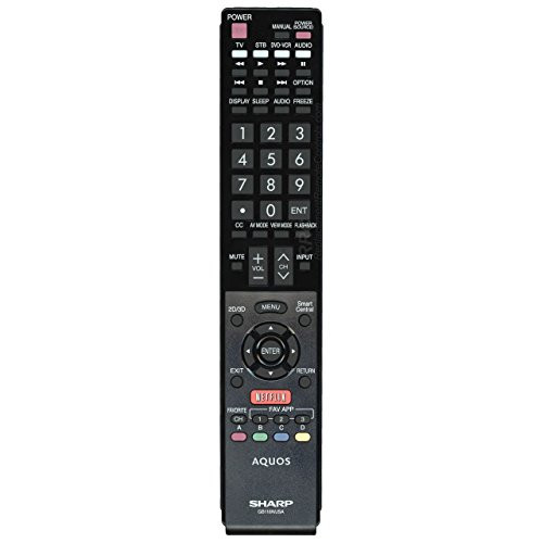 Sharp LED TV Remote Control GB118WJSA Supplied with models: LC-60EQ10 LC-60EQ10U LC-60SQ10 LC-60SQ10U LC-60SQ15 LC-60SQ15U LC-60SQ17 LC-60SQ17U LC-60TQ15 LC-60TQ15U LC-70EQ10 LC-70SQ10 LC-70SQ10U LC-70SQ15 LC-70SQ15U LC-70SQ17 LC-70SQ17U LC-70TQ15 LC