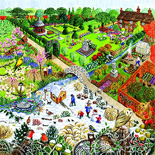 Four Seasons Garden 500 pc Jigsaw Puzzle by SunsOut