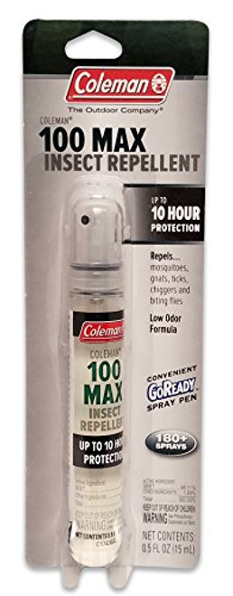 Coleman 100% Deet Insect Repellent, 100 Max Pump Spray 0.5 oz (98.11%)