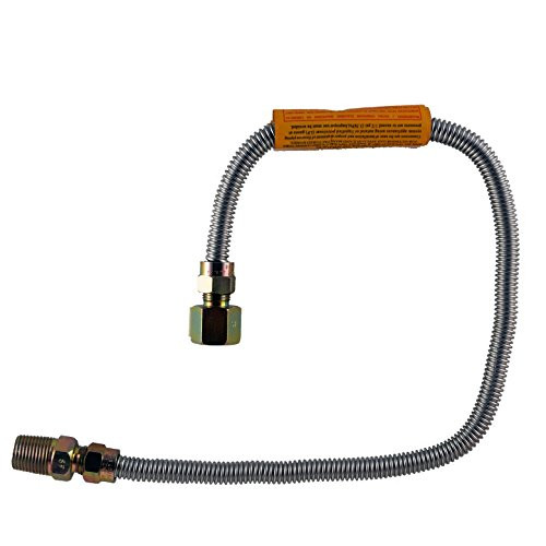 LDR 509 1136SS Flexible Gas Connector, 1/2-Inch FIP x 1/2-Inch MIP x 36-Inch, Stainless Steel Tube