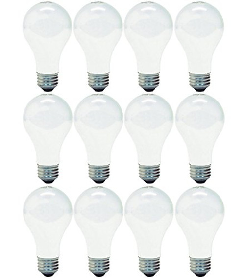 GE Halogen Light Bulbs, A19 Light Bulbs, 53-Watt, 890 Lumen, Medium Base, Soft White, 12-Pack, Replacement for 60-Watt Light Bulbs