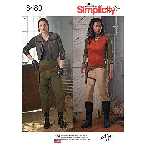 Simplicity Creative Patterns 8480 H5 Misses' Costumes, Size 6-8-10-12-14