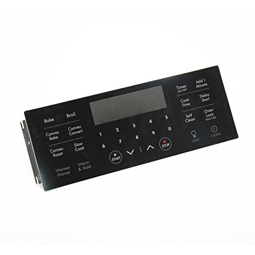 316655001 Range Oven Control Overlay Genuine Original Equipment Manufacturer (OEM) Part Black 316655001 Range Oven Control Overlay Genuine Original Equipment Manufacturer (OEM) Part Black