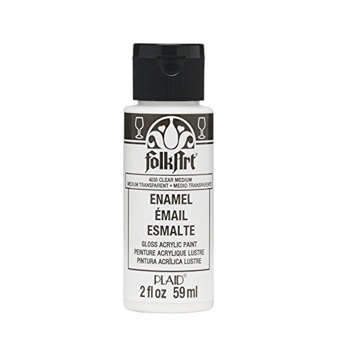 FolkArt Plaid:Craft Enamel Paint, 2-Ounce, Transparent Medium, Clear