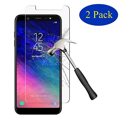 [2-Pack] Samsung Galaxy A6 2018 Screen Protector Tempered Glass, Sinwere Anti-Scratch Bubble Free Screen Protector for Galaxy A6 2018