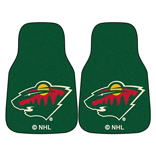 FANMATS NHL Minnesota Wild Nylon Face Carpet Car Mat