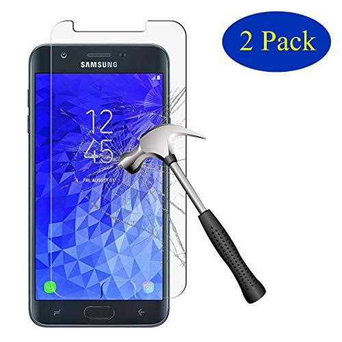 [2-Pack] Sinwere Compatible for Samsung Galaxy J7 V J7V (2nd Gen) / J7 (2nd Generation) (Verizon) Tempered Glass Screen Protector, Anti-Scratch Bubble Free Screen Protector
