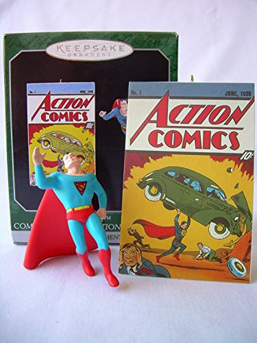 Hallmark Keepsake Ornament Superman Commemorative Edition Ornament Set of 2 Miniature (1998) QXM4313
