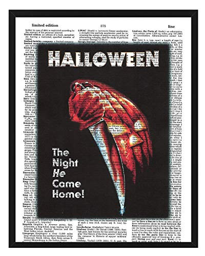 Signature Studios Halloween Movie Poster Horror Movie Fan Gift Horror Movie Dictionary Art Print 8x10