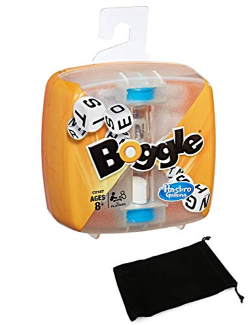 Boggle Classic Board Game Bundle with Drawstring Bag
