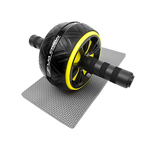 Ab Roller Wheel for Core Muscle Strengthening  Home Workout Equipment  Abdominal Exercise Wheel  Ab Workout Equipment  Perfect Home Gym Equipment  Ab Wheel Roller for Home Workout (Yellow)
