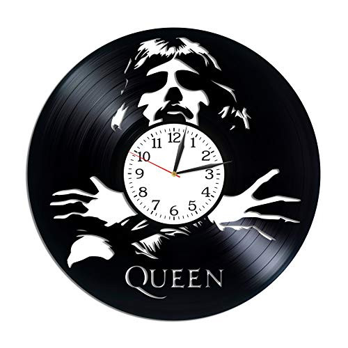 Kovides Rock Band Clock Freddie Mercury Wall Art Birthday Gift for Fan Lp Vinyl Retro Record Wall Clock Vintage Queen Gift Rock Music Art Freddie Mercury Clock Xmas Gift Idea for Him Kovides Rock Band Clock Freddie Mercury Wall Art Birthday Gift for Fan Lp Vinyl Retro Record Wall Clock Vintage Queen Gift Rock Music Art Freddie Mercury Clock Xmas Gift Idea for Him