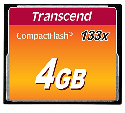 Transcend 4 GB 133X CompactFlash Memory Card TS4GCF133