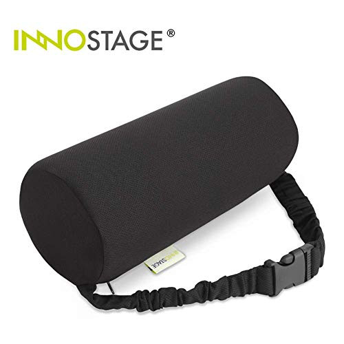 INNO STAGE Lumbar Roll Cervical Cushion Support Pillow Lower Back Pain Relief, Lumbar Support Pillow for Chair, Car, Office Chair, Computer