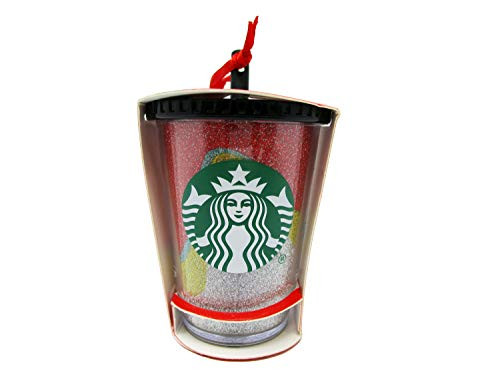 Starbucks 2018 Glitter Acrylic Cup Holiday Christmas Tree Ornament